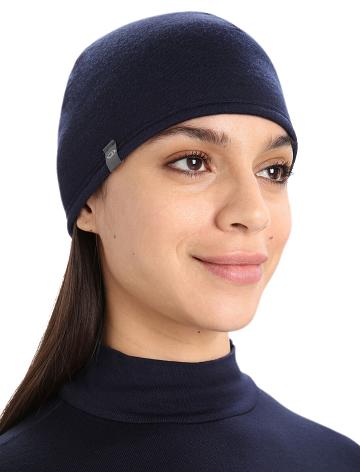 Dámské Klobouky Icebreaker Unisex Merino Pocket Beanie Olivy Zelené Tmavě Blankyt | CZ 1461AHKP